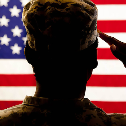anon Veteran w flag